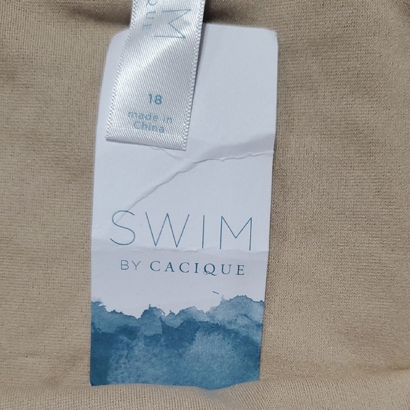 Cacique Teal Green Swimskirt Swimwear - Picture 2 of 6